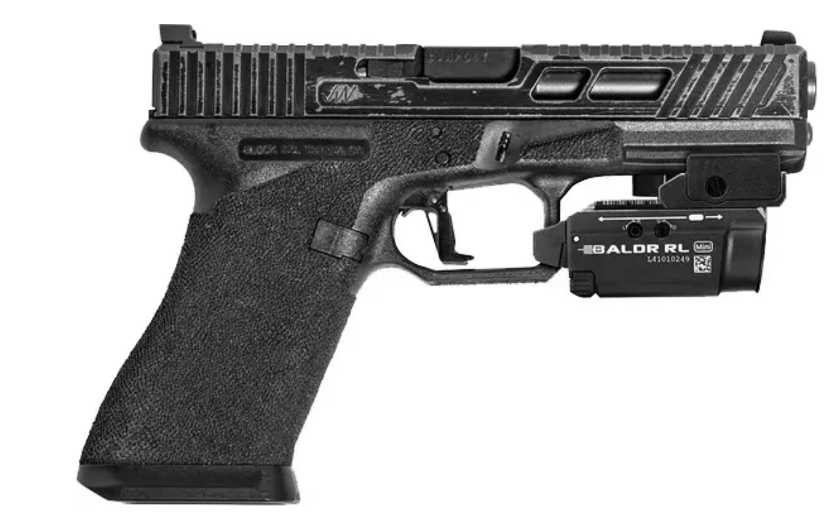 Фонарь с ЛЦВ Olight Baldr Mini Red Laser Black Фото 3